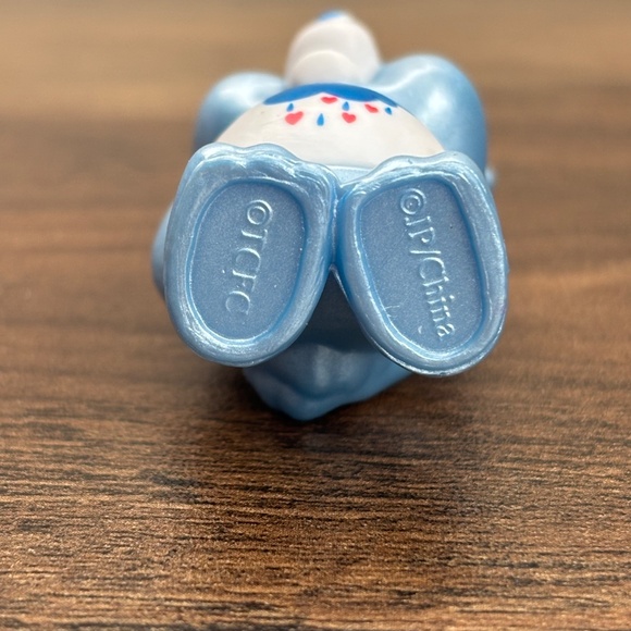 CARE BEARS Pearlized Metallic GRUMPY BEAR Toy Figure Cake Topper Collectible 2" - Picture 6 of 6